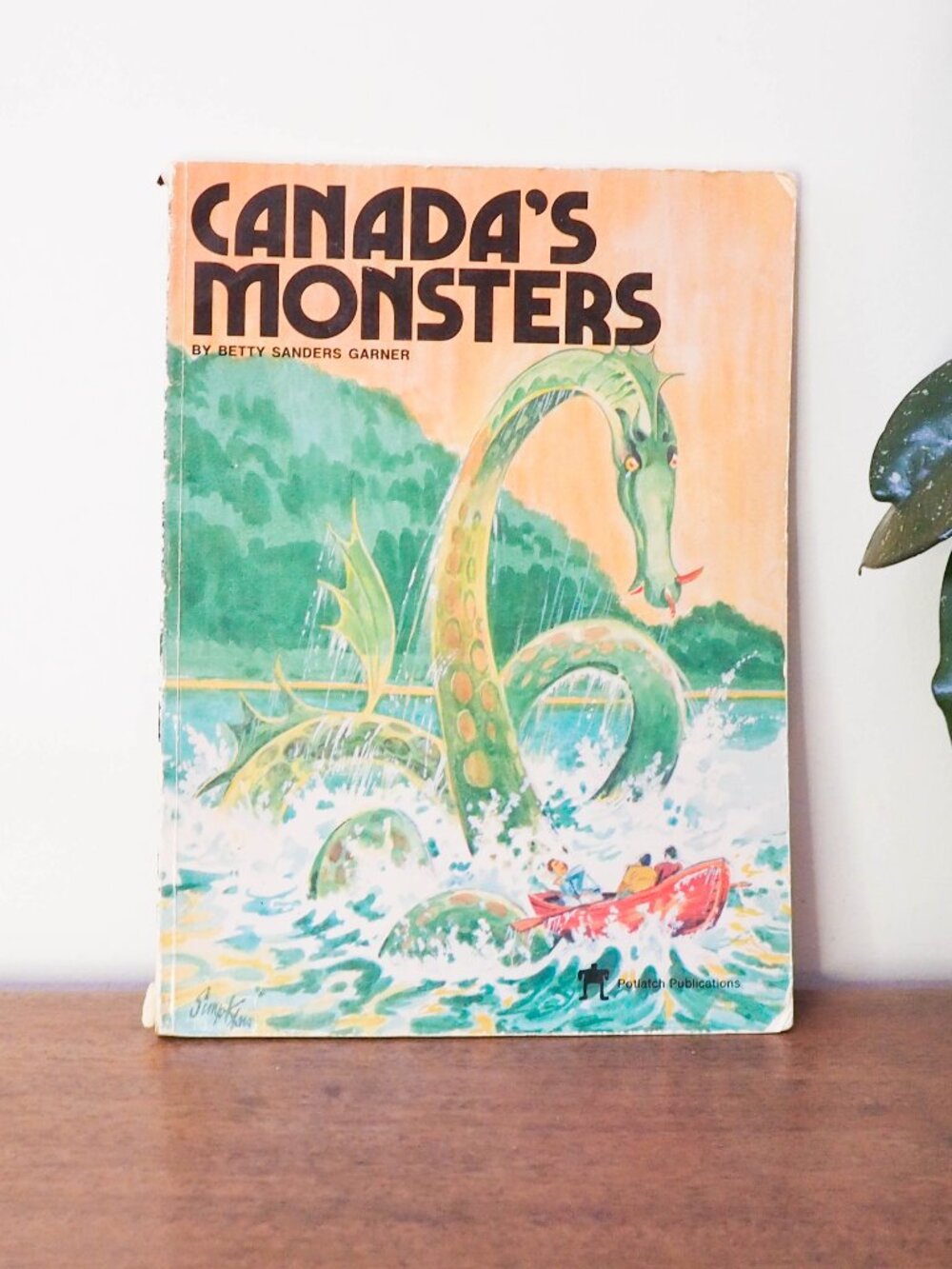 Vtg Canada's Monsters Book - Betty Sanders Garner 1976 - Canadian Folklore